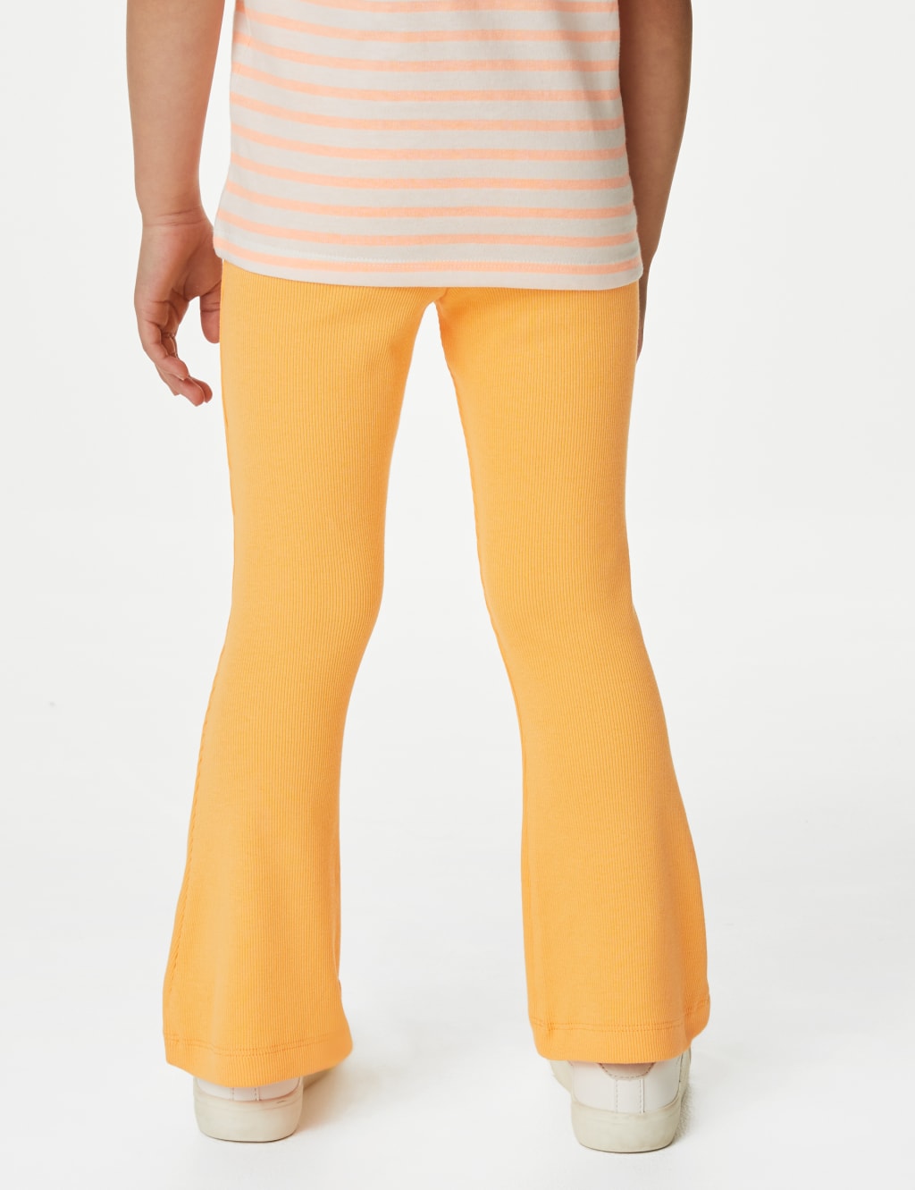 Cotton Rich Ribbed Flared Leggings (2-8 Yrs) image 4