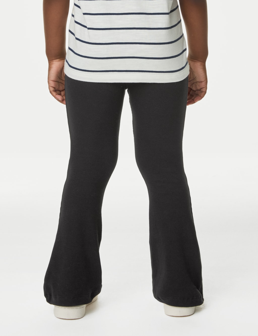 Cotton Rich Ribbed Flared Leggings (2-8 Yrs) image 4