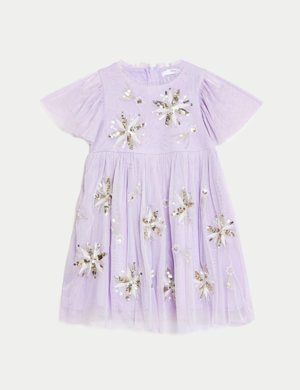 Tulle Sequin Star Party Dress (2-8 Yrs) image 1