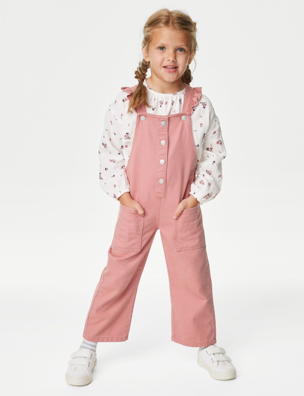 2pc Pure Cotton Floral Outfit (2-8 Yrs) image 1
