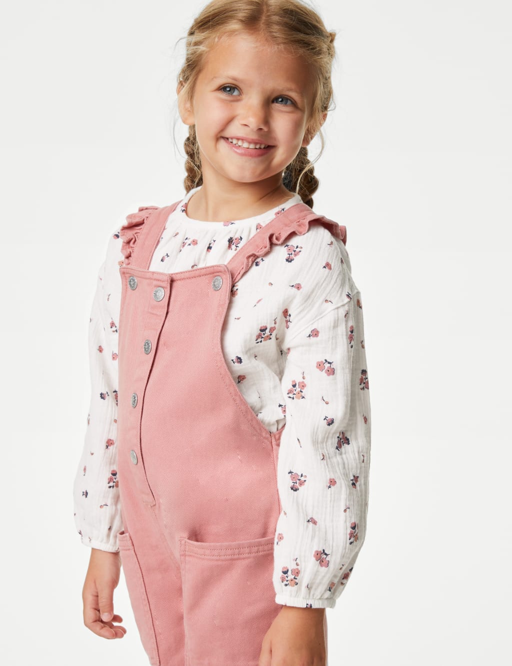 2pc Pure Cotton Floral Outfit (2-8 Yrs) image 3