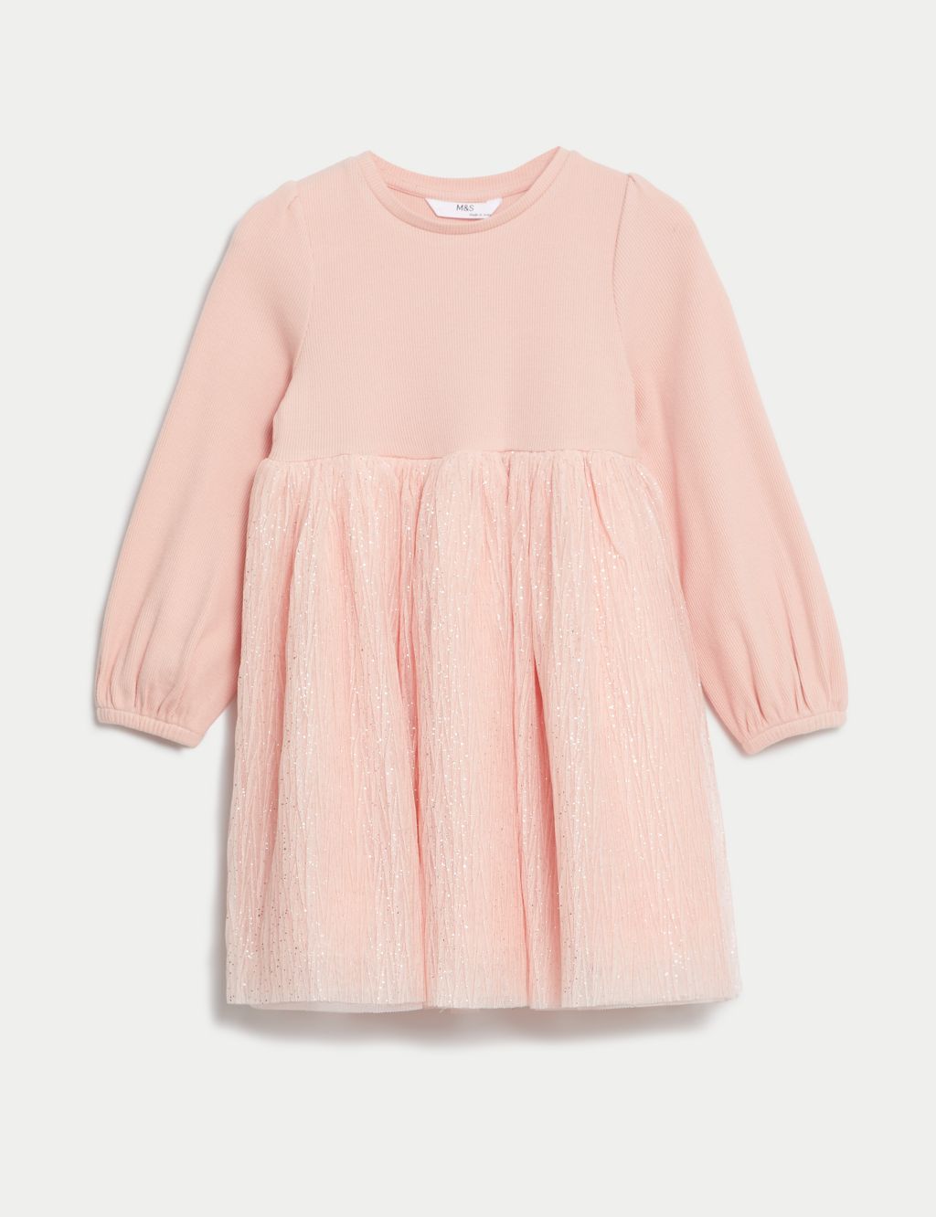 Cotton Rich Glitter Tulle Dress (2-8 Yrs) image 2