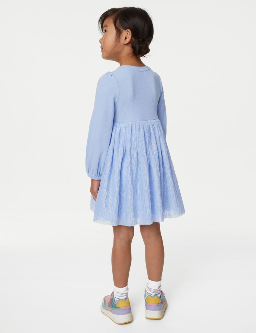 Cotton Rich Glitter Tulle Dress (2-8 Yrs) image 4