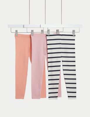 

Girls M&S Collection 3pk Cotton Rich Patterned Leggings (2-8 Yrs) - Pink Mix, Pink Mix
