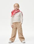 Φλοράλ παντελόνι cargo με ίσια μπατζάκια (2-8 ετών)