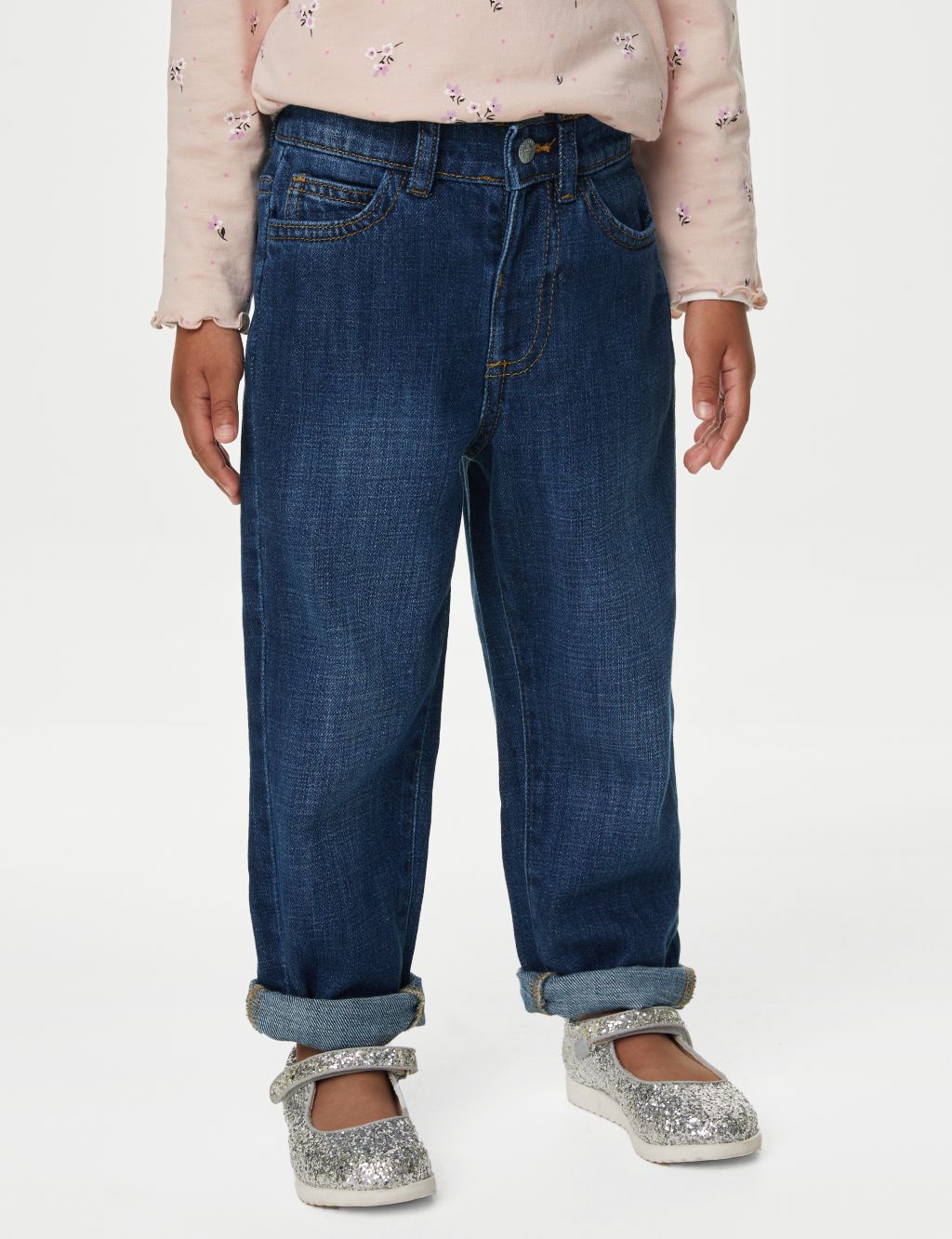Mom Denim Elasticated Waist Jeans (2-8 Yrs) image 4
