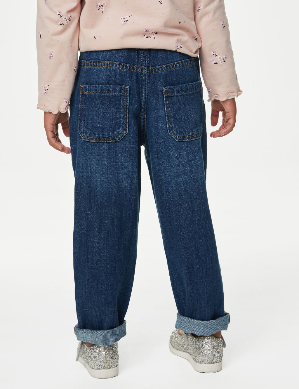 Mom Denim Elasticated Waist Jeans (2-8 Yrs) image 5