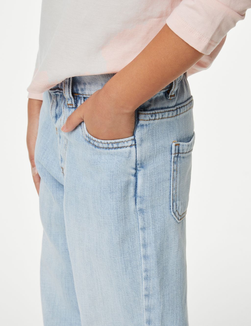 Mom Denim Elasticated Waist Jeans (2-8 Yrs) image 5