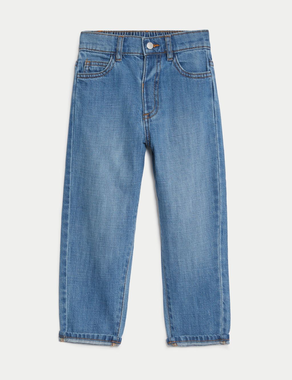 Mom Denim Elasticated Waist Jeans (2-8 Yrs) image 2