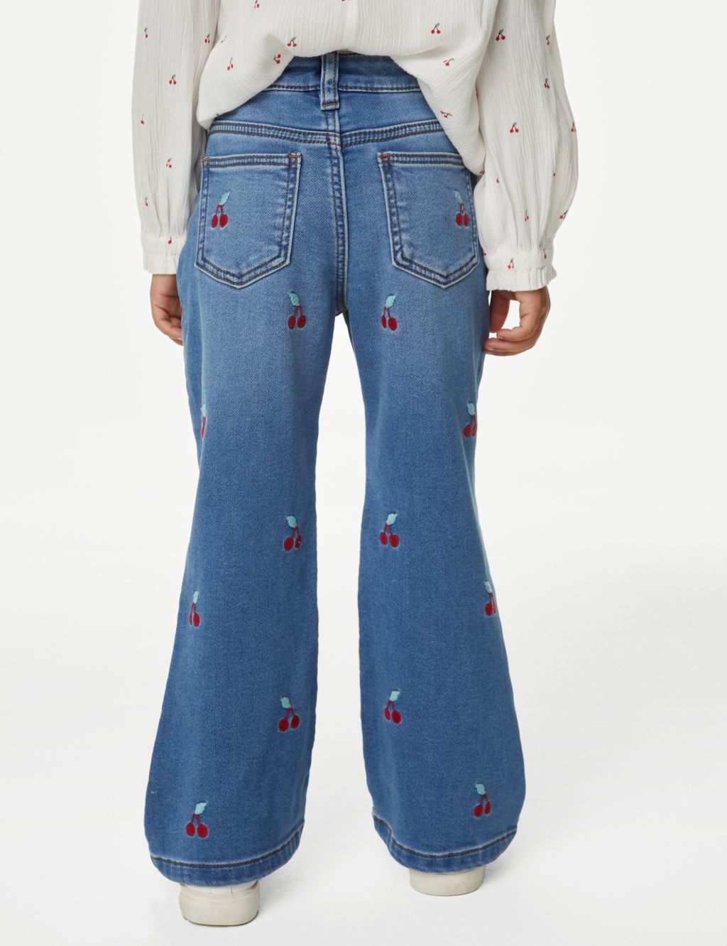 Regular Denim Cherry Flared Jeans (2-8 Yrs) image 4