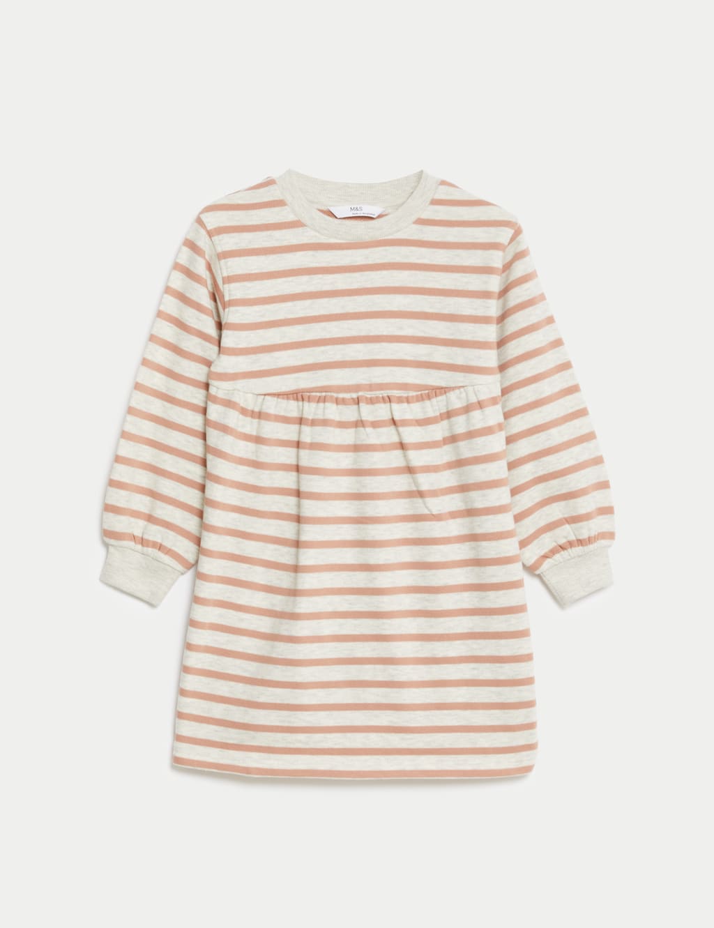 Cotton Rich Striped Dress (2-8 Yrs) image 2