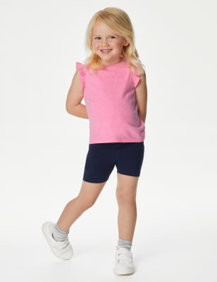 

Girls M&S Collection Cotton Blend Top & Bottom Outfit (2-8 Yrs) - Pink Mix, Pink Mix