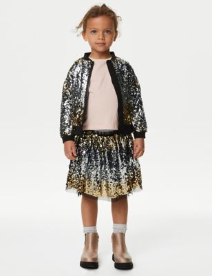 

Girls M&S Collection Ombre Sequin Tutu Skirt (2-8 Yrs) - Gold Mix, Gold Mix