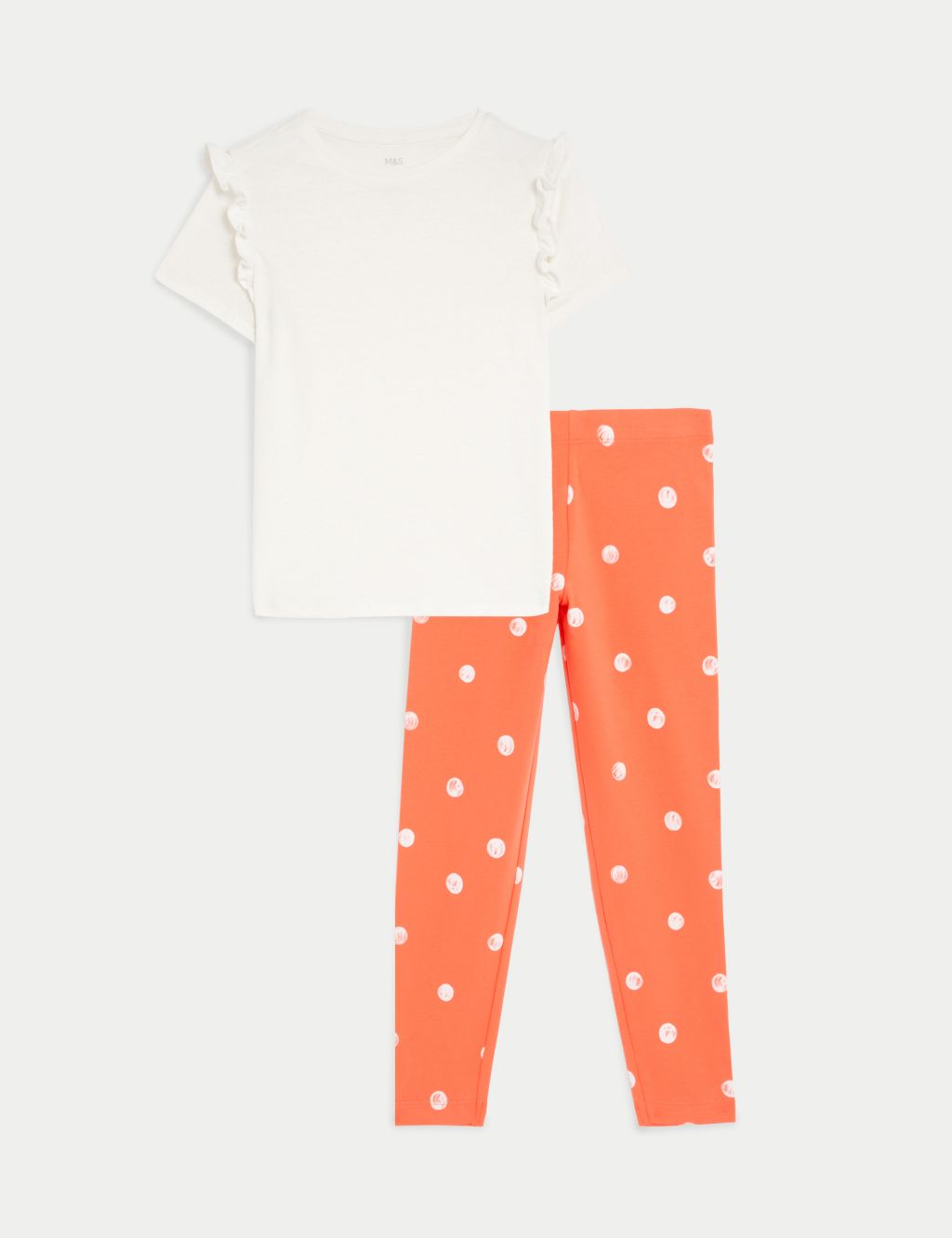 2pc Cotton Blend Spotted Top & Bottom Outfit (2-8 Yrs) image 2