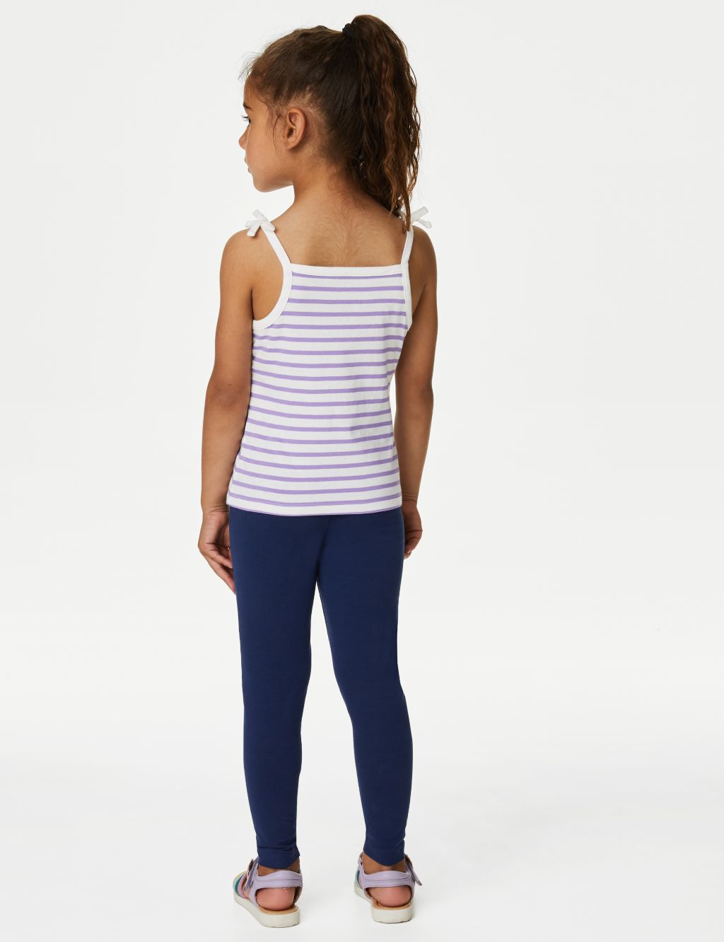 Cotton Rich Striped Top & Bottom Outfit (2 - 8 Yrs) image 3