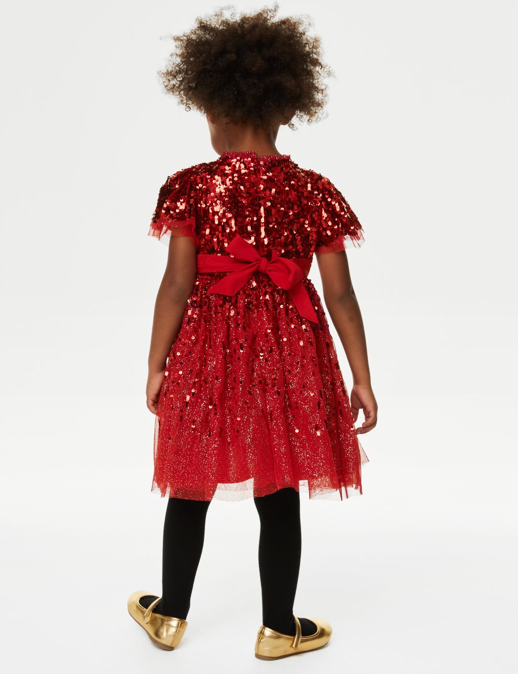 Sequin Tulle Party Dress (2-8 Yrs) image 4