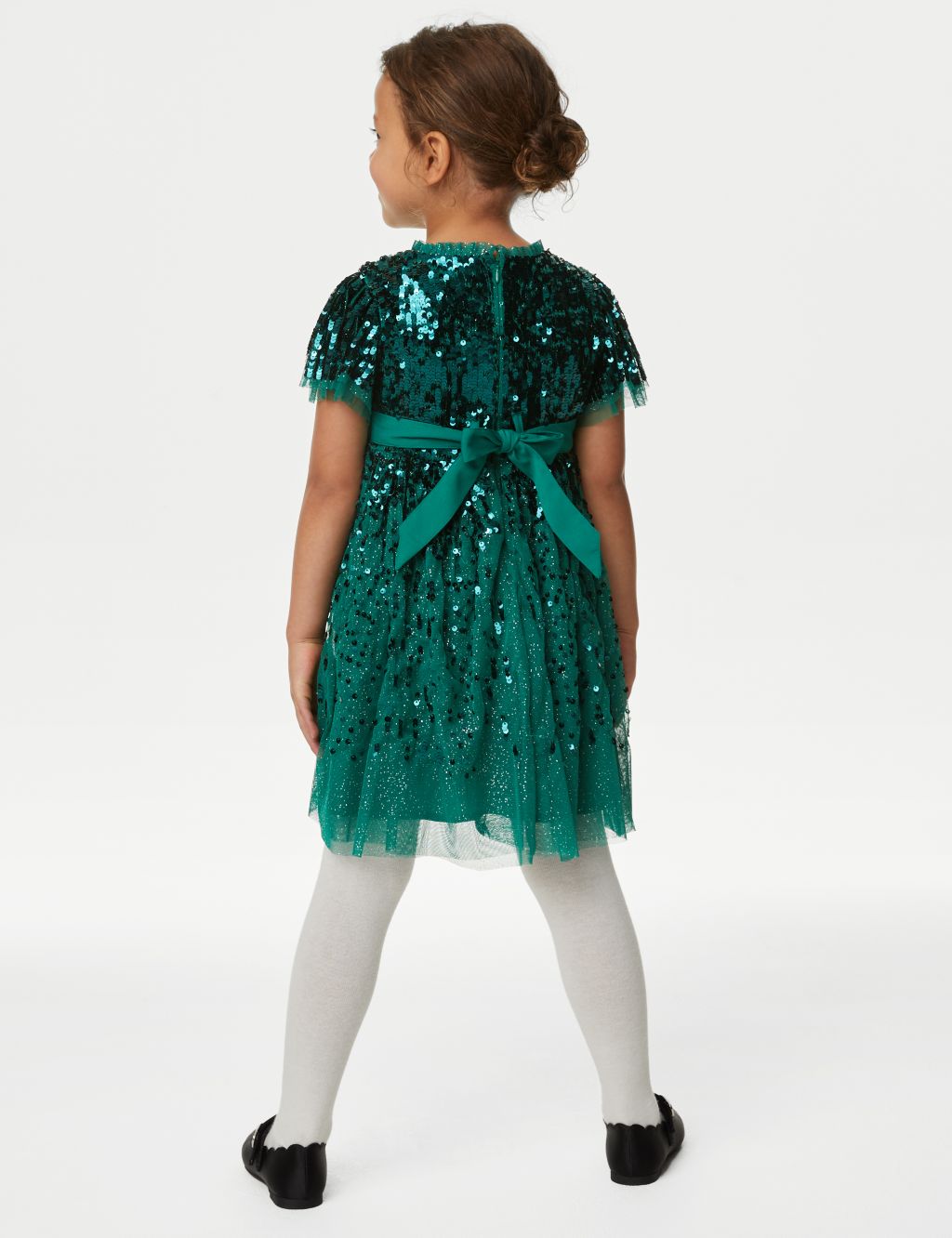 Sequin Tulle Party Dress (2-8 Yrs) image 4