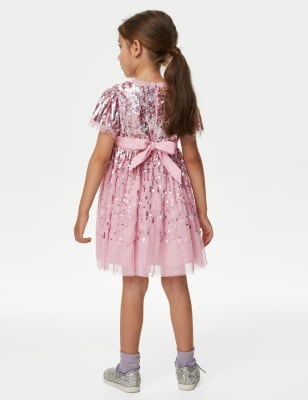 Sequin Tulle Party Dress (2-8 Yrs)