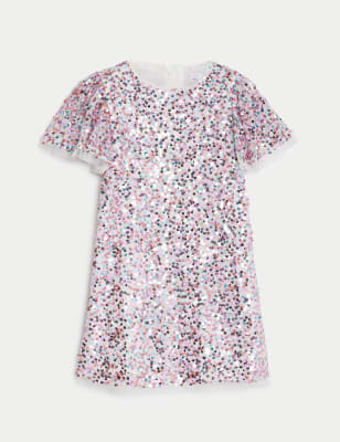 

Girls M&S Collection Sequin Dress (2-8 Yrs) - Multi, Multi