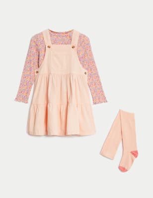 3pc Cotton Rich Floral Outfit (2-8 Yrs)