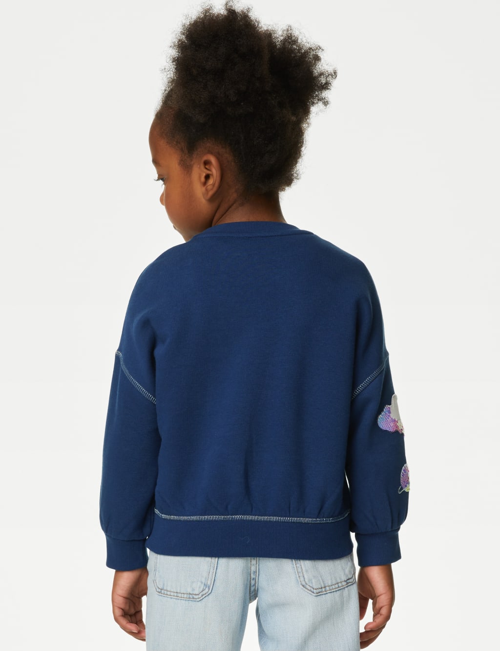 Cotton Rich Unicorn Sequin Sweatshirt (2-8 Yrs) image 4