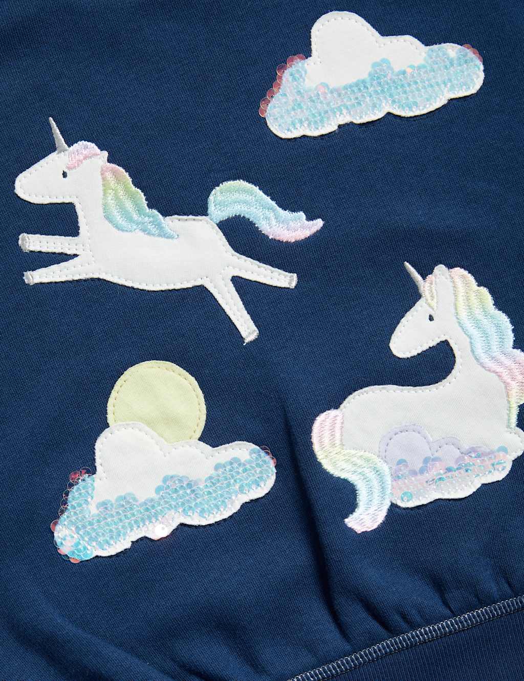 Cotton Rich Unicorn Sequin Sweatshirt (2-8 Yrs) image 5
