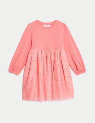 Cotton Rich Glitter Tulle Dress (2-8 Yrs)