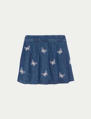 Denim Butterfly Skirt with Tights (2-8 Yrs)