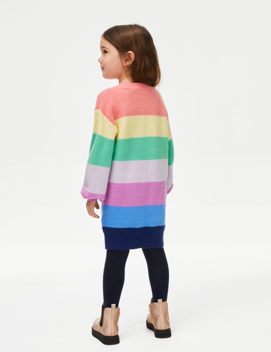 Rainbow Dress with Tights (2-8 Yrs) image 4
