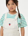Schürzenkleid-Outfit aus reiner Baumwolle mit Erdbeermotiv (2–8 Jahre)