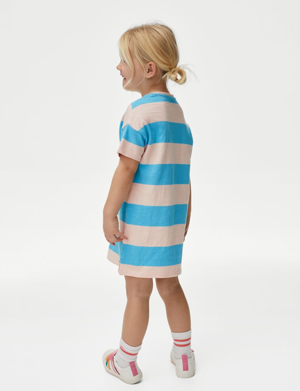 Pure Cotton Striped Dress (2-8 Yrs) image 4