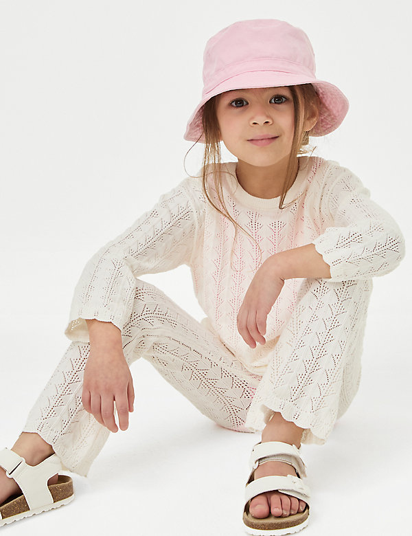 Pure Cotton Knitted Top & Bottom Outfit (2-8 Yrs) - GR