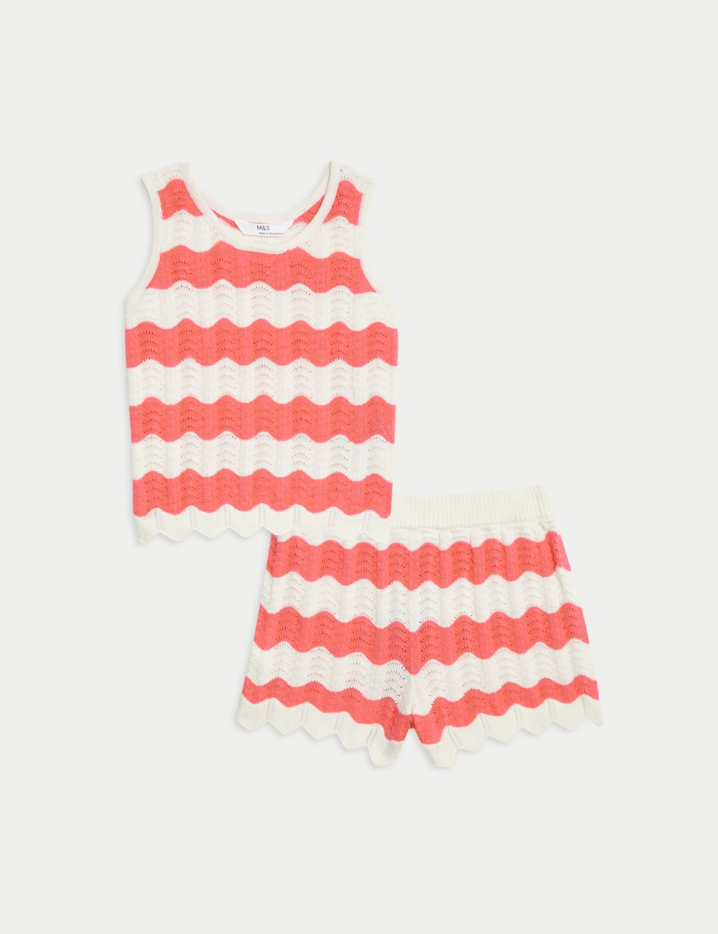 Knitted Striped Top & Bottom Outfit (2-8 Yrs) image 2