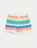 Cotton Blend Knitted Shorts (2-8 Yrs)