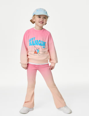 Cotton Rich Flared Tie Dye Leggings (2-8 Yrs)