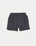 Cotton Rich Elasticated Waist Striped Shorts (2-8 Yrs)