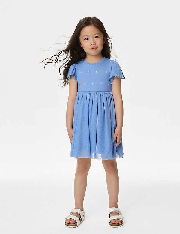 Cotton Rich Tulle Dress (2-8 Yrs) - MY
