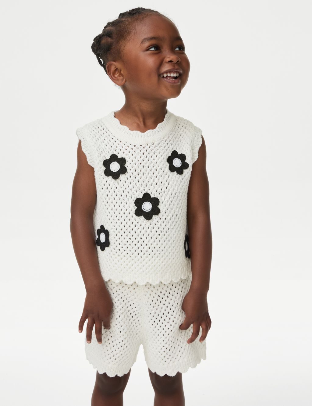 2pc Pure Cotton Knitted Top & Bottom Outfit (2-8 Yrs)