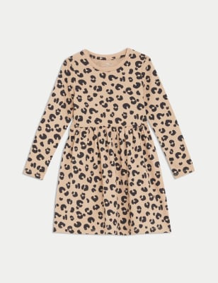 Cotton Rich Animal Print Dress (2-8 Yrs) 5 of 6