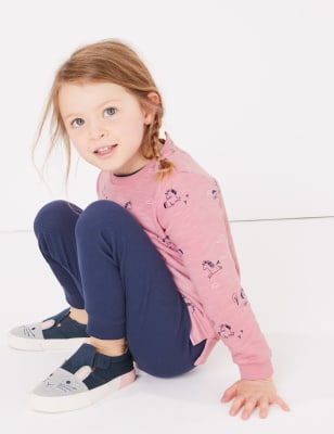 Ensemble top et bas &agrave; imprim&eacute; licorne (du 3&nbsp;mois au 7&nbsp;ans)