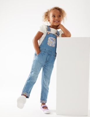 Girls 3-7 Denim Dungaree Dress