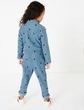 Embroidered Chambray Boilersuit (2-7 Years)