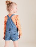 Denim Dungaree Floral Outfit (2-7 Yrs)