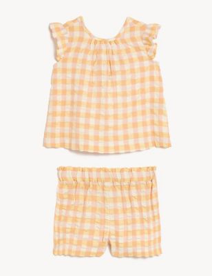 Pure Cotton Gingham Outfit