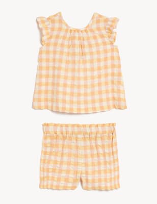 Pure Cotton Gingham Outfit