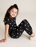 Cotton Spotted Jumpsuit (2-7 Yrs)