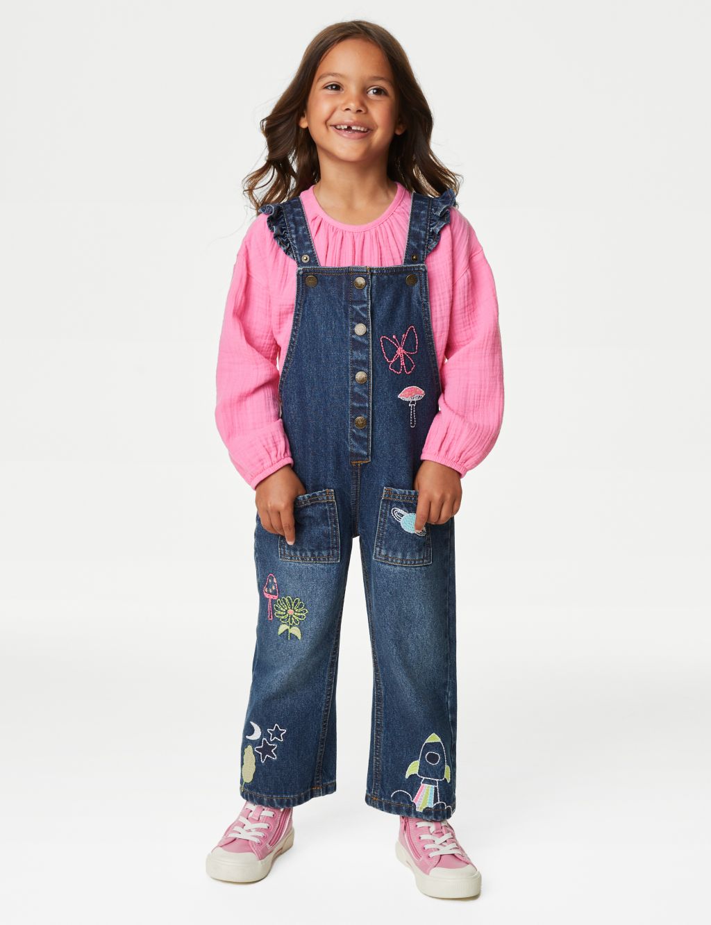 Pure Cotton Dungaree Outfit (2-8 Yrs) image 1