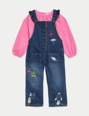 Pure Cotton Dungaree Outfit (2-8 Yrs)