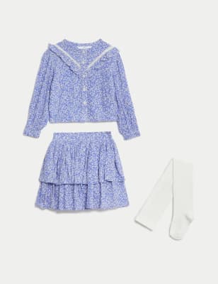 3pc Floral Outfit (2-8 Yrs)