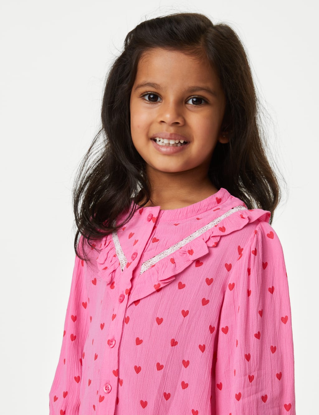 3pc Heart Print Outfit (2-8 Yrs) image 3
